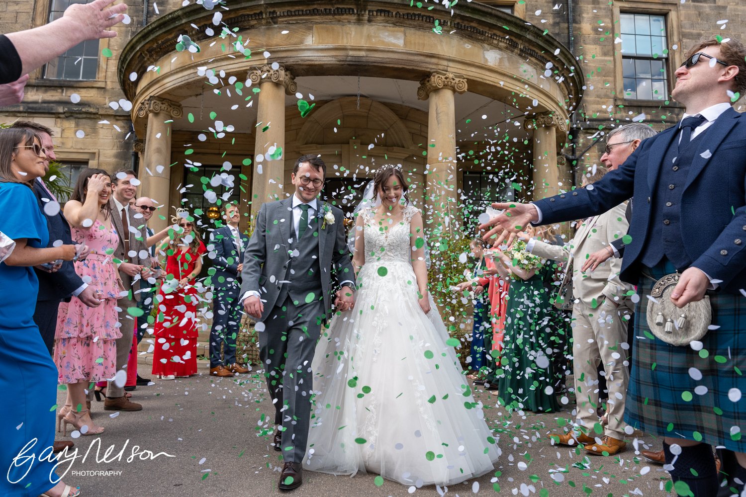Beamish hall hotel confetti